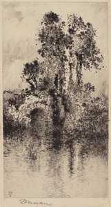 Köprü ve Ağaçlar by Thomas Moran