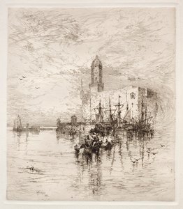 U Lua, San Juan kalesi, v. Cruz, 1884. by Thomas Moran