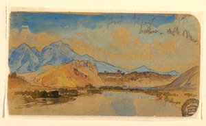 Çizim, Port Neuf Kanyonu, Idaho, muhtemelen 1879 by Thomas Moran