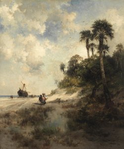 Fort George Adası, Florida by Thomas Moran