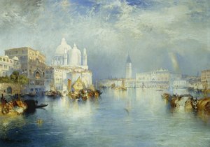 Büyük Kanal, Venedik, 1903 by Thomas Moran