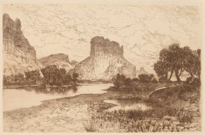 Green River, Wyoming Bölgesi by Thomas Moran