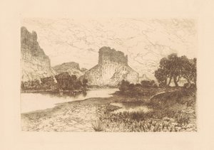 Green River, Wyoming Bölgesi by Thomas Moran