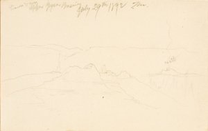 Dişi Aslan ve Yavruları, Yukarı Gayzer Havzası by Thomas Moran