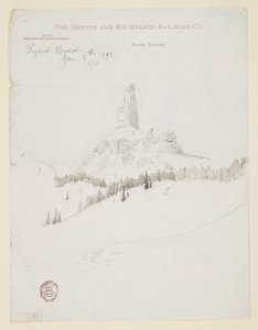 Kertenkele Baş Zirvesi, Colorado by Thomas Moran