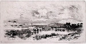 Montauk Göletleri, Long Island by Thomas Moran