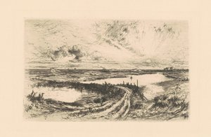 Gündoğumu—Gölet, Easthampton, Long Island by Thomas Moran