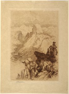 Güney Kubbesi, Yosemite Vadisi by Thomas Moran