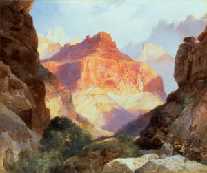 Kızıl Duvarın Altında, Arizona Büyük Kanyonu, 1917 by Thomas Moran