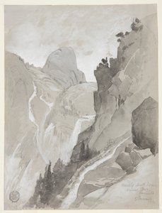 Vernal Şelaleleri, Yosemite by Thomas Moran