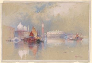 Venedik manzarası by Thomas Moran