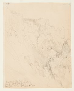Kanyonun Batı Duvarı, Yellowstone by Thomas Moran
