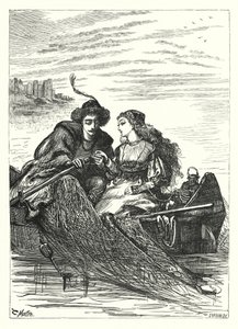 Ren Nehrinde Bir Gündüz Rüyası (gravür) by Thomas Morten