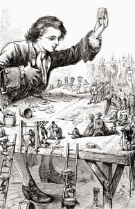 İmparatorluk Majesteleri, kendisinin ve kraliyet eşinin benimle yemek yeme mutluluğuna sahip olmasını istedi, 1875 dolaylarında yayınlanan 