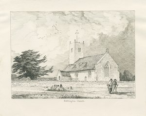Bobbington Kilisesi: karakalem, 1837 by Thomas Peploe Wood