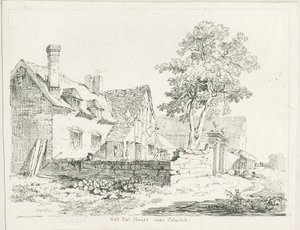 Colwich - Hall Flat House: kalem ve mürekkeple çizim by Thomas Peploe Wood