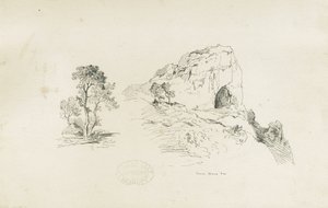 Dovedale - manzara: kalem ve mürekkeple çizim, nd [1817-1845] (çizim)