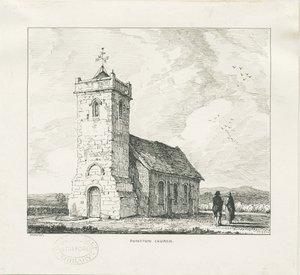 Dunston Kilisesi: karakalem by Thomas Peploe Wood