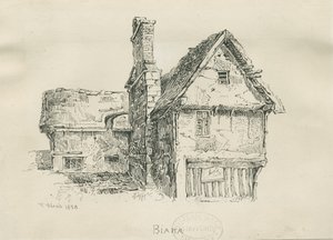 Eccleshall - Biana Hall: kalem ve mürekkeple çizim, 1833 by Thomas Peploe Wood