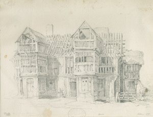 Eccleshall - Biana Salonu: karakalem, 1835 by Thomas Peploe Wood