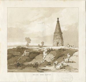 Forton - Dikilitaş: çizim yıkama by Thomas Peploe Wood