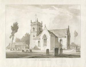 Haughton Kilisesi: sepya çizimi by Thomas Peploe Wood