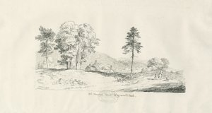 Haywood Park - Old Manor House: kalem ve mürekkeple çizim by Thomas Peploe Wood