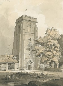 Ranton Abbey [Priory]: kalem ve yıkama çizimi, nd [?1838] (çizim) by Thomas Peploe Wood