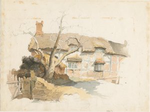 Wolseley - Kulübe: sulu boya, nd [1817-1845] by Thomas Peploe Wood