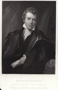 Sir David Wilkie, İskoç ressam. Francis Holl tarafından gravür by Thomas Phillips