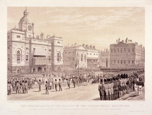 Kırım Madalyasının Kraliçe Victoria tarafından Albay Sir Thomas Trowbridge