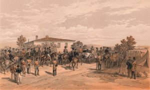 Lord Raglan'ın Karargahtan Ayrılan Cenaze Korteji, 1856 by Thomas Picken