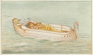 Danae ve Perseus (renkli taş) by Thomas Ralph Spence
