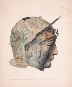 Ribchester Miğferinin Çizimi by Thomas Richard (attr. to) Underwood