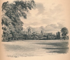 Ana Parktan Windsor Kalesi, 1902 by Thomas Robert Way