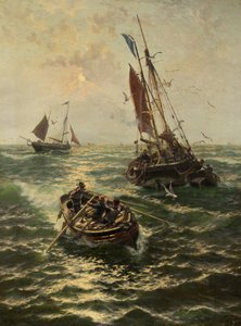 Avı Karaya Koymak (tuval üzerine yağlı boya) by Thomas Rose Miles