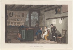 Boot & Shoe Shop, Poetical Sketches of Scarborough, 1813., 1813