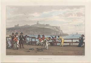 Spa Terrace, Poetical Sketches of Scarborough, 1813., 1813. Yaratıcılar: Thomas Rowlandson, Joseph Constantine Stadler, J. Bluck.