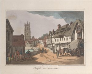 Stamford Lincolnshire, Sketches from Nature, 1822., 1822. Yaratıcılar: Thomas Rowlandson, Joseph Constantine Stadler.