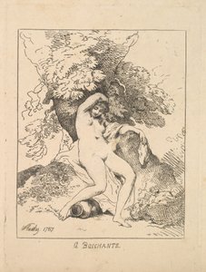 Bir Bacchante, 1787. by Thomas Rowlandson