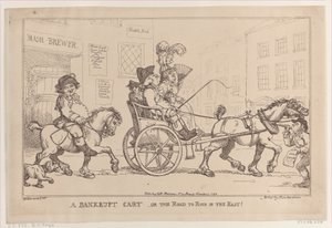 İflas Arabası veya Doğuda Yıkım Yolu!, 5 Kasım 1799., 5 Kasım 1799. by Thomas Rowlandson