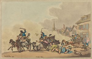 Bir Araba Yarışı by Thomas Rowlandson