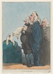 Bir Meclis Üyesi [sic], 1 Ocak 1801., 1 Ocak 1801. by Thomas Rowlandson