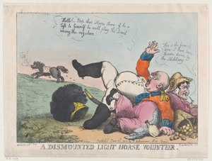 Sökülmüş Hafif Süvari Gönüllüsü, 30 Haziran 1804., 30 Haziran 1804. by Thomas Rowlandson
