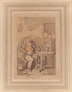 Uykulu Bir Sot by Thomas Rowlandson
