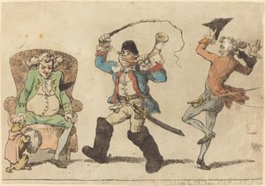 Kasım ayında bir Fransız by Thomas Rowlandson
