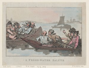 Tatlı Su Selamı, 1799., 1799. by Thomas Rowlandson