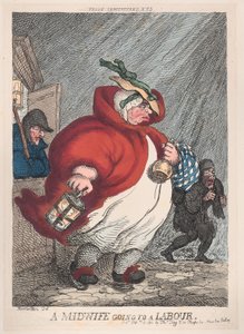 Çalışmaya Giden Bir Ebe, 12 Şubat 1811., 12 Şubat 1811. by Thomas Rowlandson