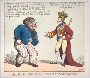Yeni Bir Fransız Phantasmagoria, 1803., 1803. by Thomas Rowlandson