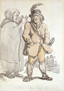 A Peep O Day Boy, 1799 (kağıt üzerine mürekkep ve wc) by Thomas Rowlandson